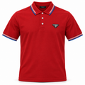 🔴 Polo rojo con logo Prada