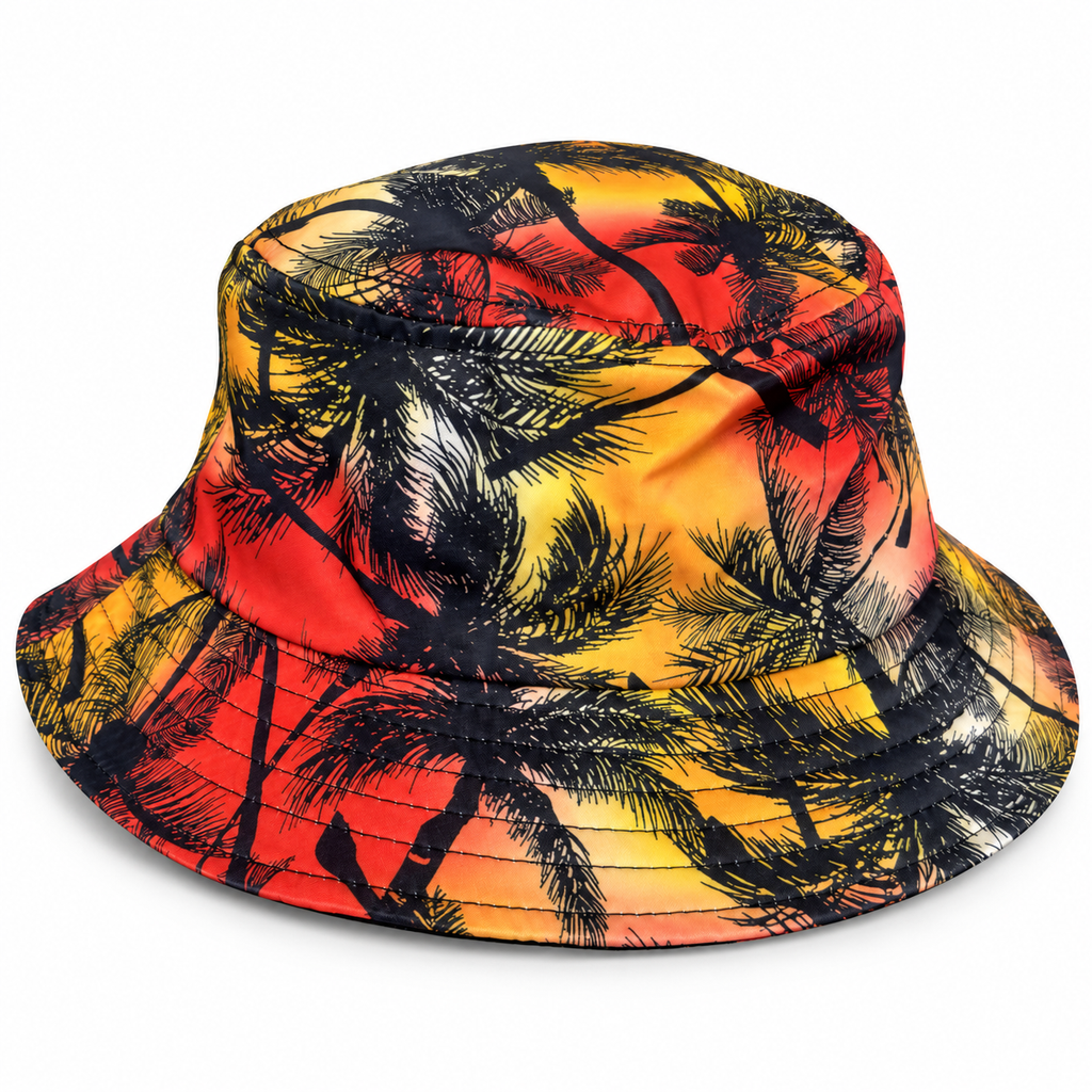 🌴 Sombrero Pescador Tropical Sunset