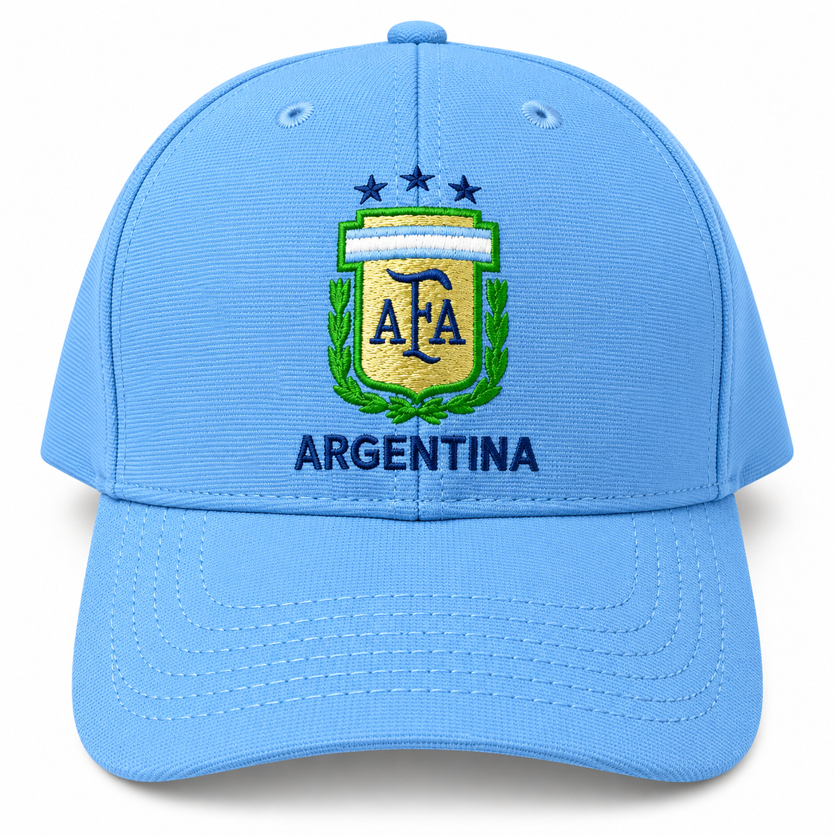 Gorra Argentina AFA Campeones 3 Estrellas – Celeste 🇦🇷
