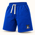 Short azul con textura en relieve