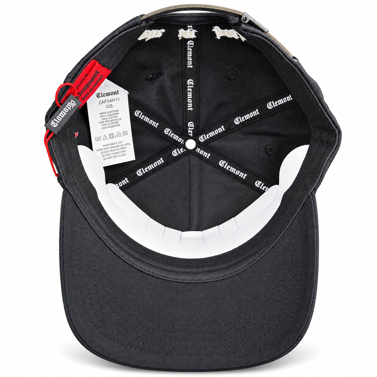 🧢 Gorra Clemont “Made in Heaven” – Negra con Rosa Bordada