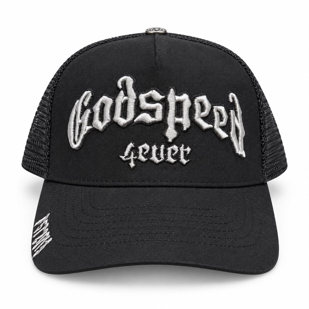 🧢 Gorra Godspeed Forever Trucker Negra
