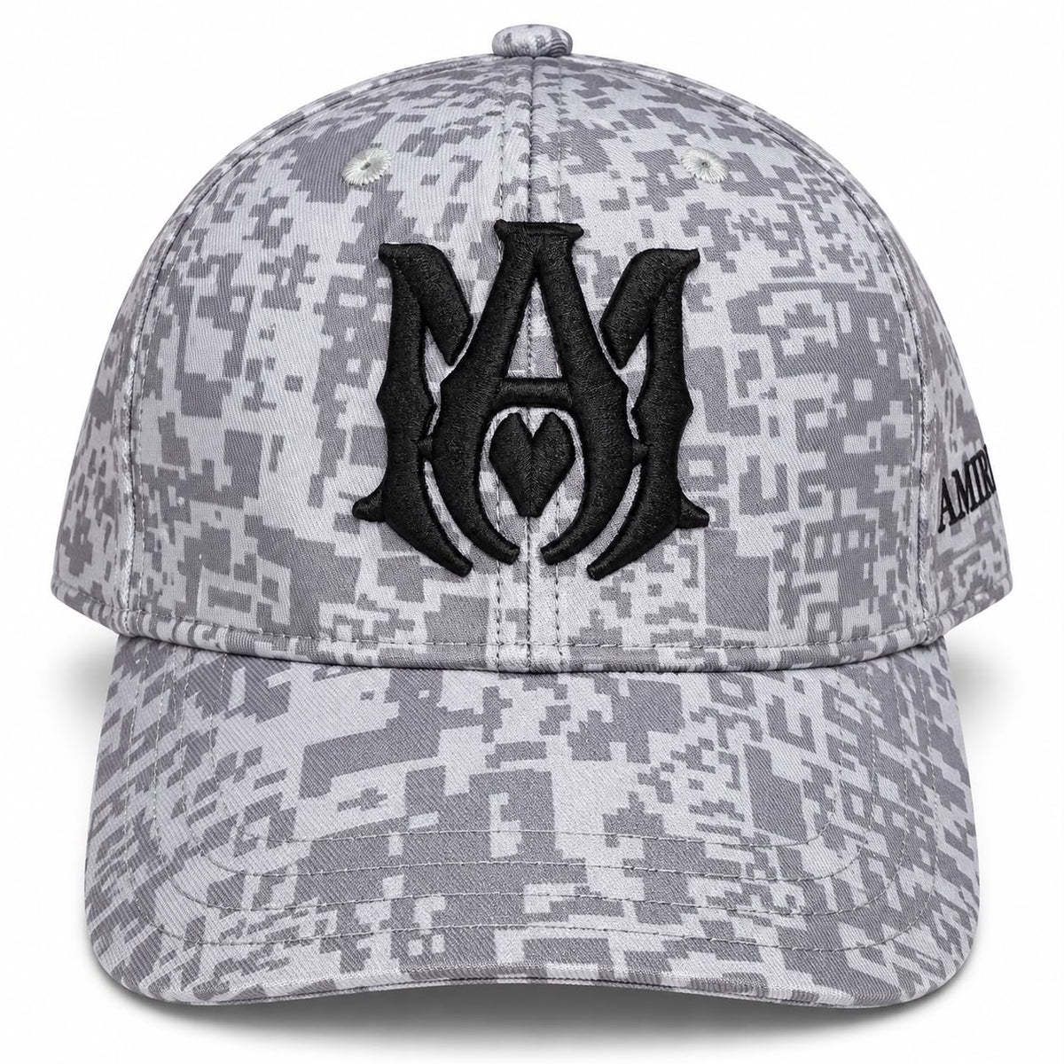 Gorra AMIRI Digital Camo Gris – Ajustable 🩶