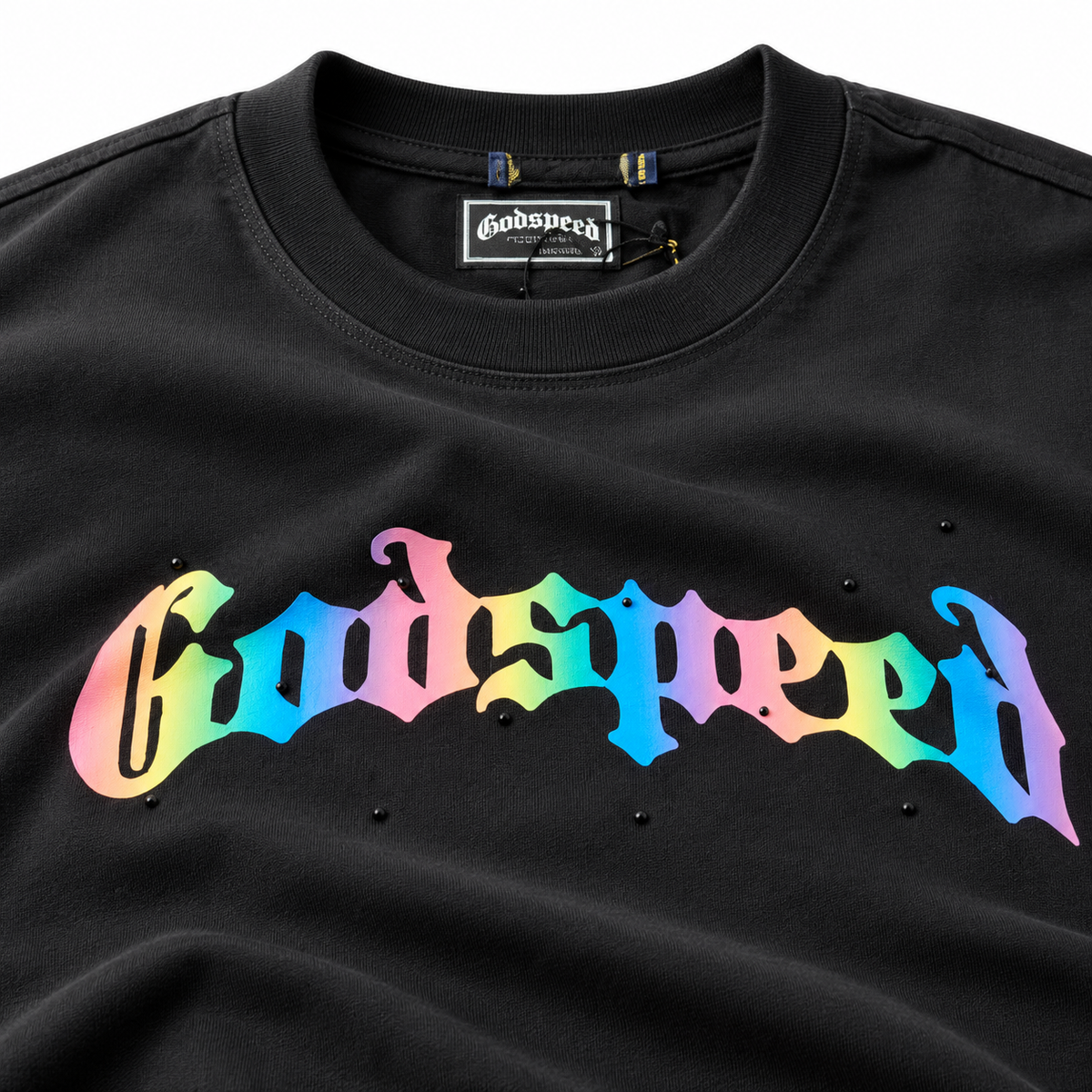 🖤 Camiseta Godspeed negra – Liberty Skull ⚡