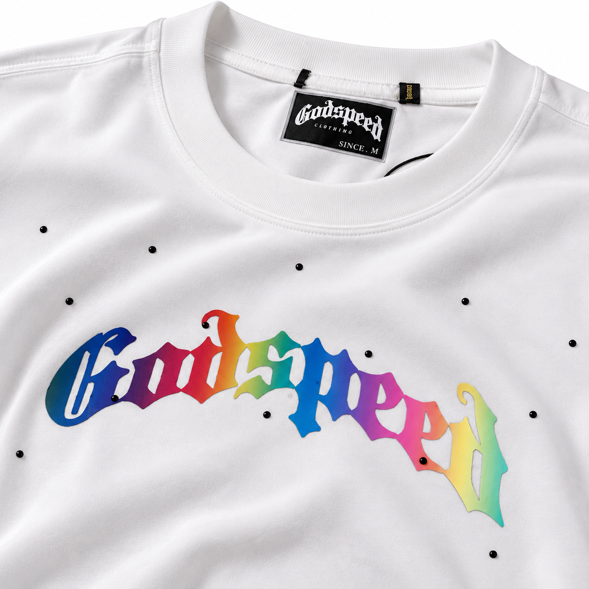 🤍 Camiseta Godspeed blanca – Liberty Skull ⚡