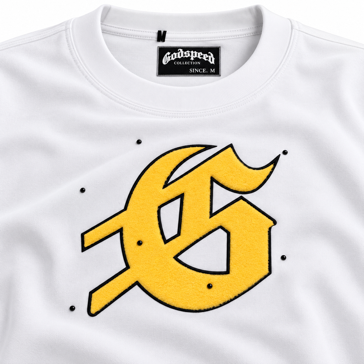 🤍 Camiseta Godspeed blanca – Racing Skull ⚡