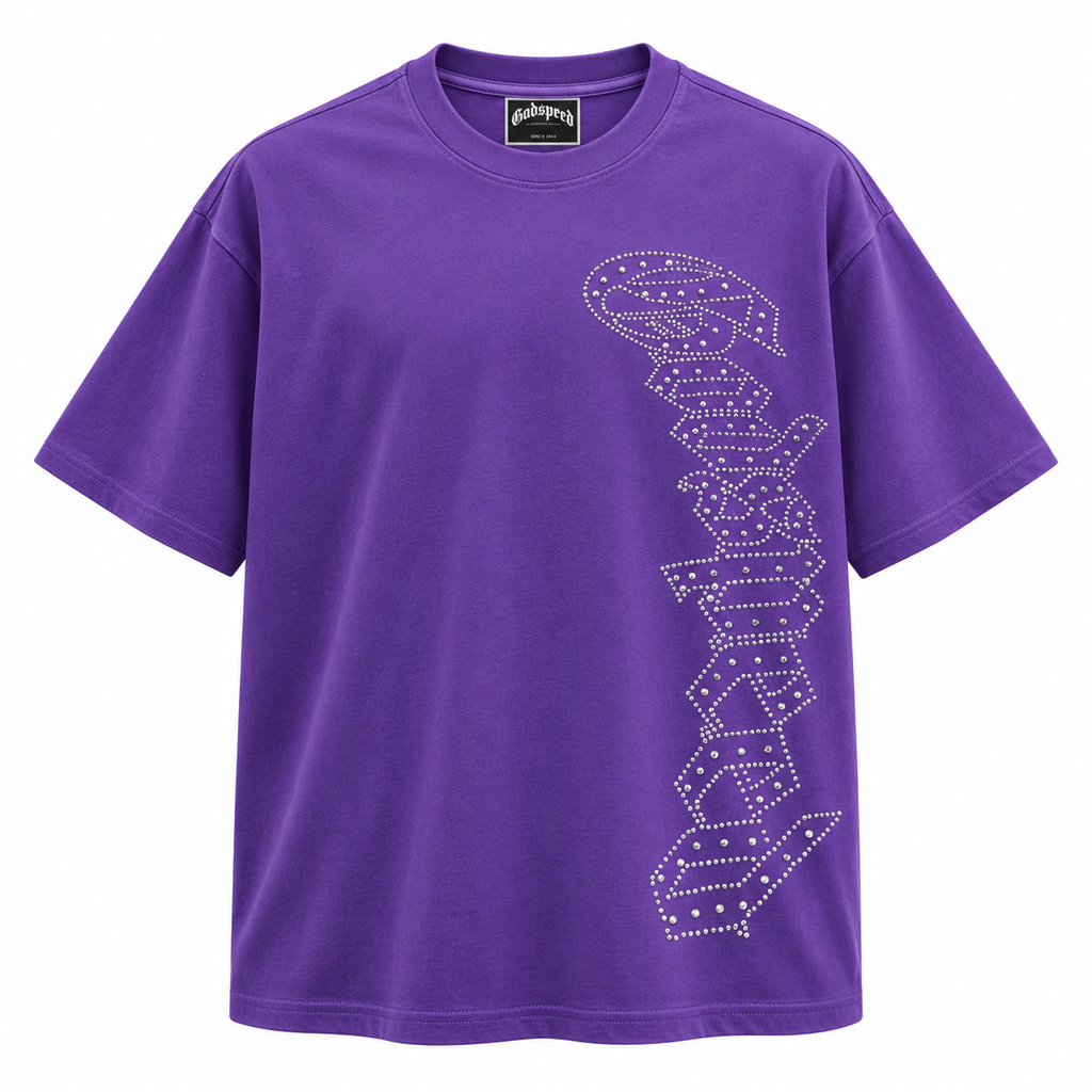 💜  Camiseta Godspeed Vertical – Morada