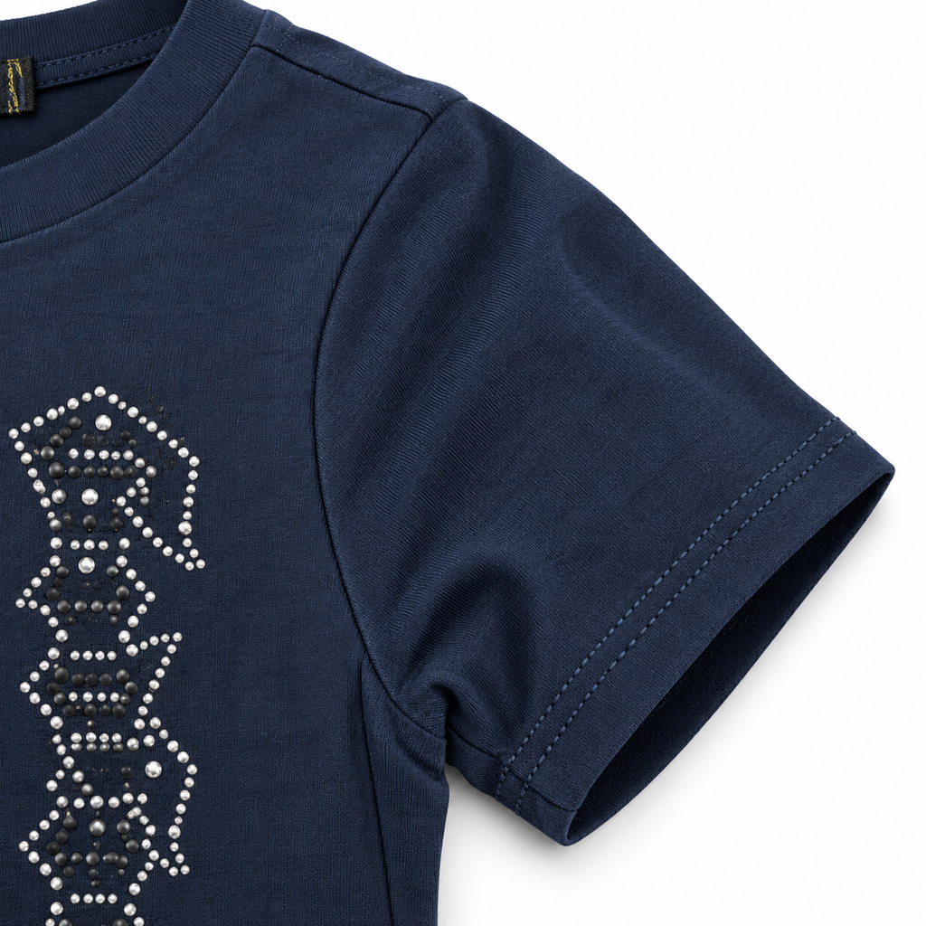🔵 Camiseta Godspeed Vertical – Azul Marino